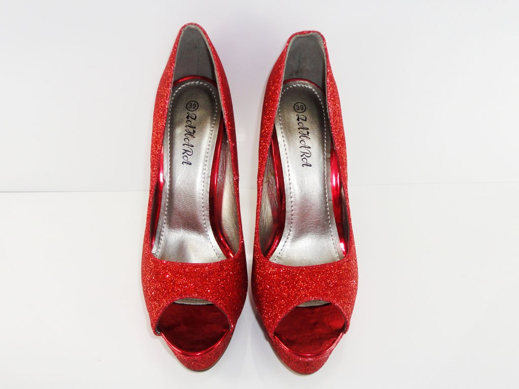 PINI DE PLATFORMA ROSIE CU GLITTER - 4