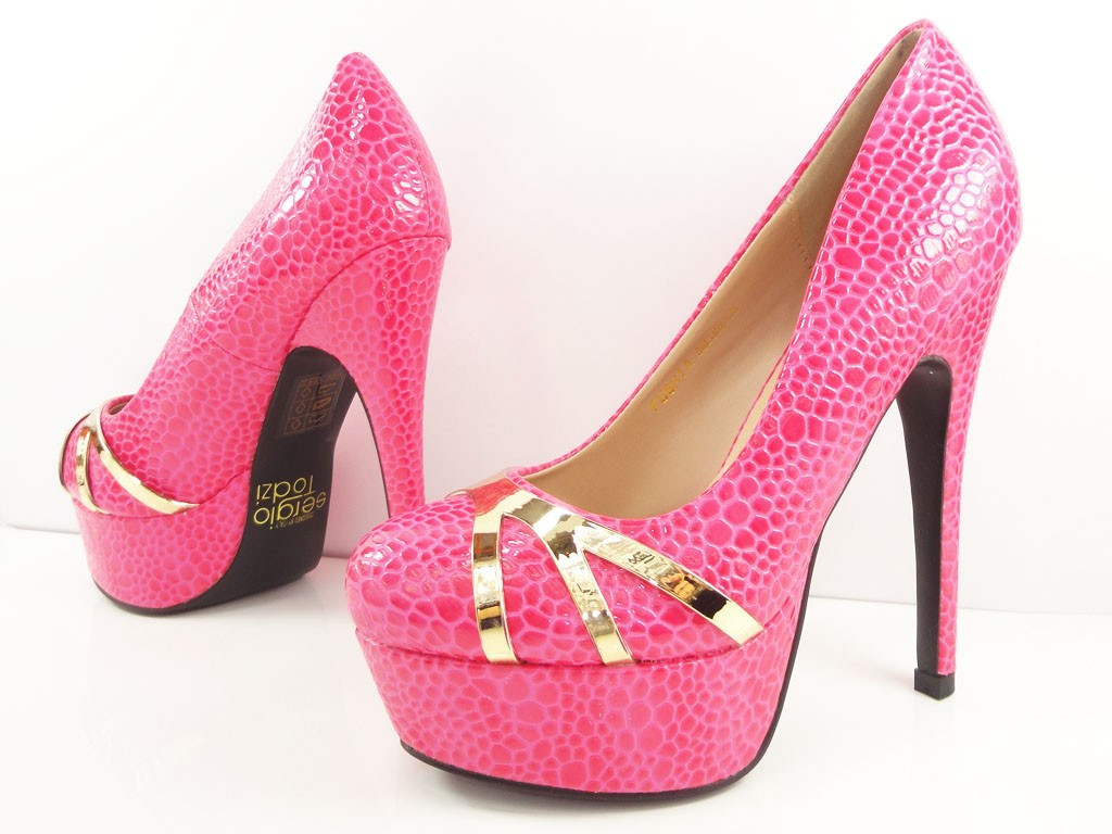 High Heels auf einer pinkfarbenen Ombre-Plattform - 5