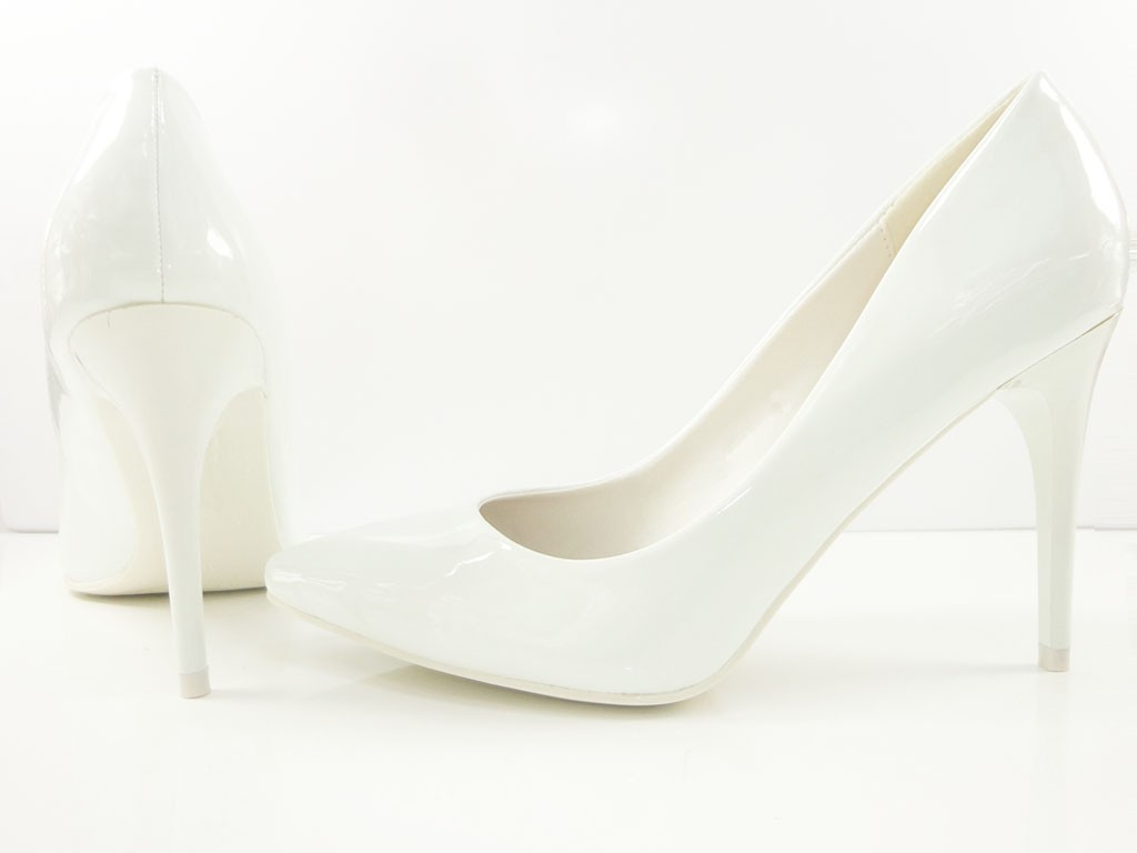 CLASSIC WHITE PAINTED WEDDING PINS  - 1