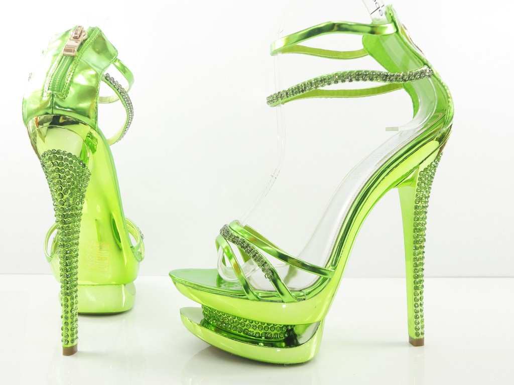POLÍROZOTT SZANDALOK ZÖLD ZIRCONIA - 1