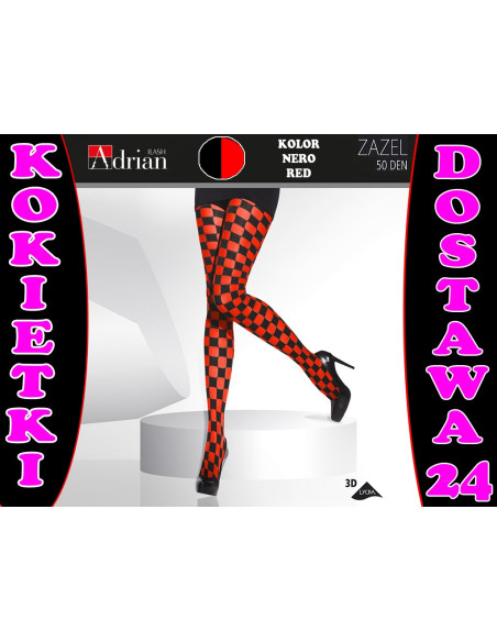 ADRIAN TIGHTS 50 DEN ZAZEL CHECKER - 3