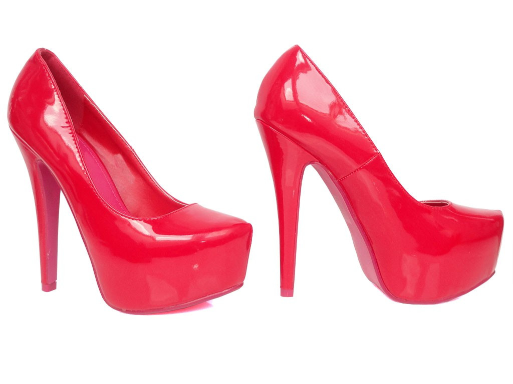 BUTY SARKANĀS PLATFORMAS STILETTOS  - 5