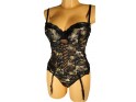 CORSET PROVOCATEUR EN OR NOIR VANESS - 2