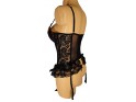 CORSET NICOLA PROVOCARE NEGRU CU ROSU - 3