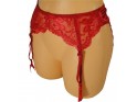 GARTER BELT SATIN Csipke RED - 1