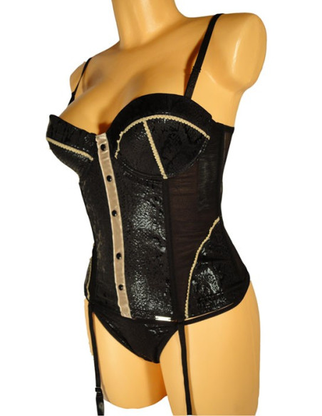 SUZI CORSET BEIGE BRILLANT  - 1
