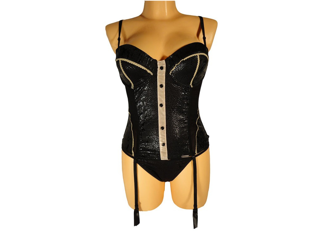 KORZET GLOSSY BEIGE SUZI - 2