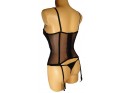 SET SUZI CORSET NEGRU LUCIOS - 3