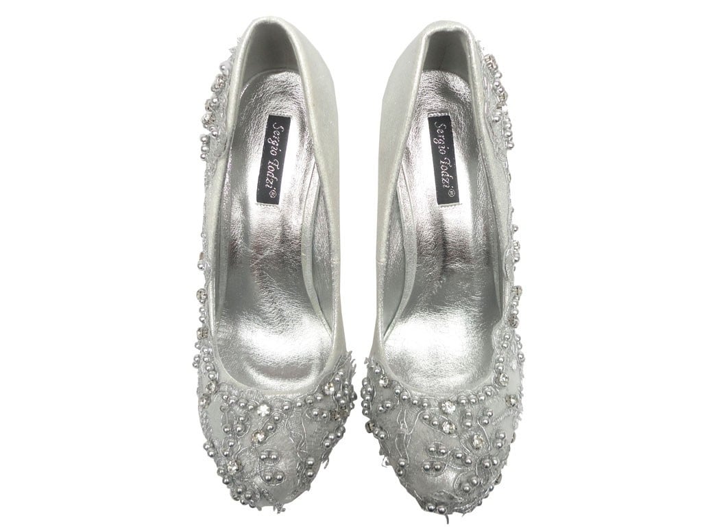 SUDRABA BUTY PLATFORMAS STILETTOS AR CIRKONIEM - 5