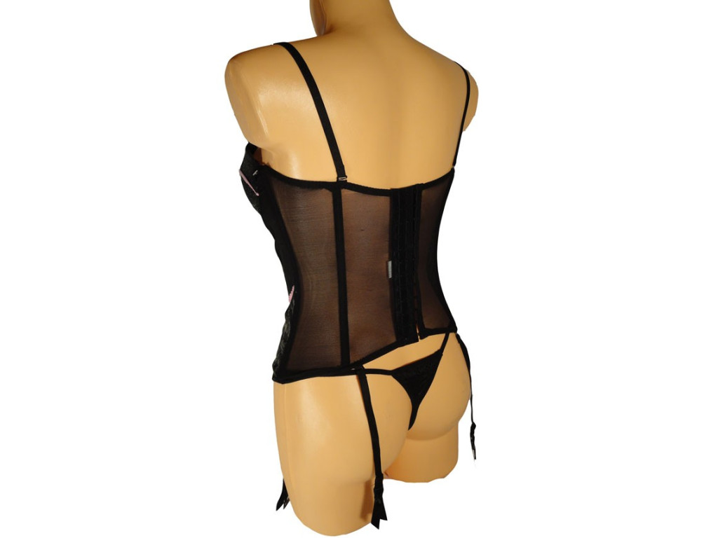 CORSET ROSE BRILLANT - 3