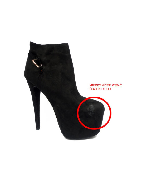 BLACK PINS ON THE SUEDE PLATFORM - 2