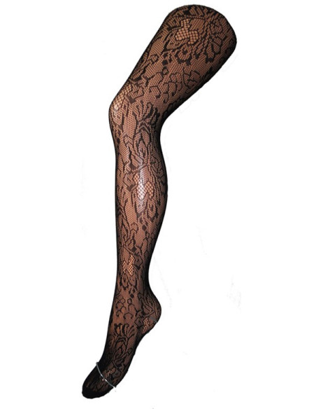 Punčocháče SEXI KVĚTY VZOR - 1