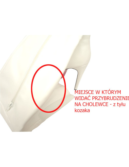 BÍLÉ DLOUHÉ kotníkové boty MATNÁ PLATFORMA - 2