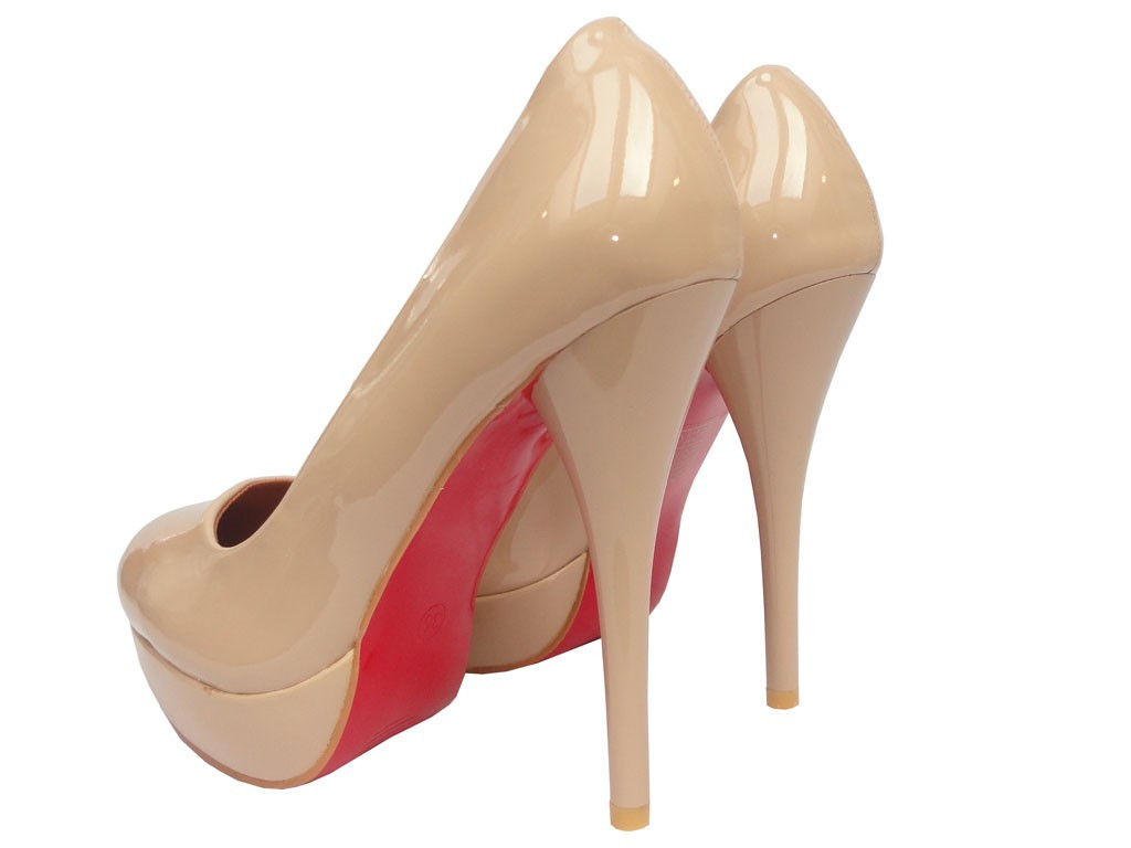 PLATFORM BEIGE nyaklánc cipő - 3