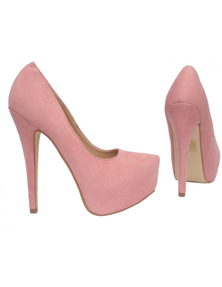 PLATFORMA PODPĚRY PINK PASTEL SUEDE - 2