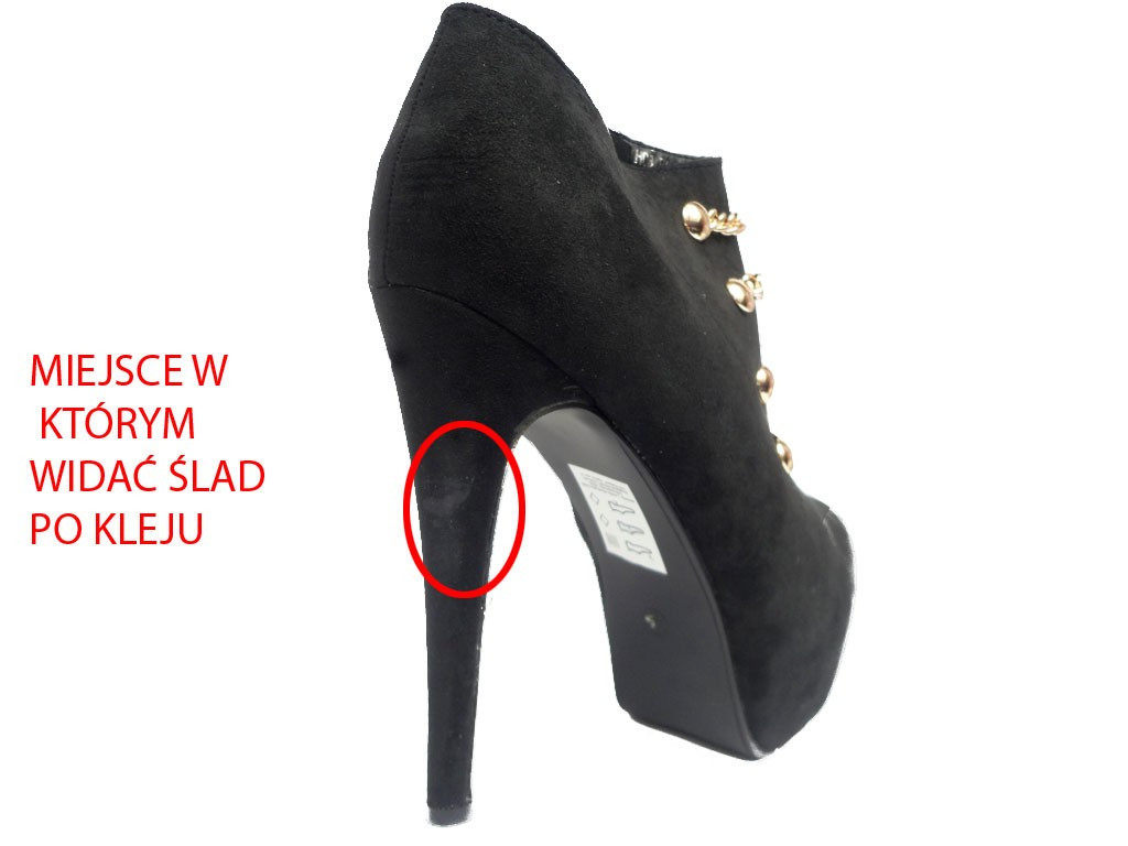 STILETTOS MELNI ZAMŠĀDAS PLATFORMAS ZĀBAKI - 9