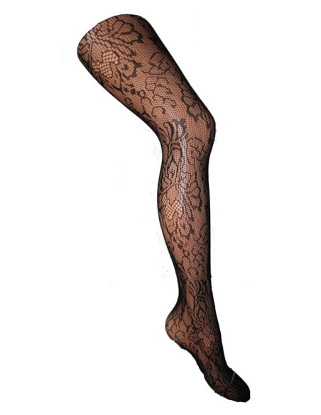 Punčocháče SEXI KVĚTY VZOR - 2