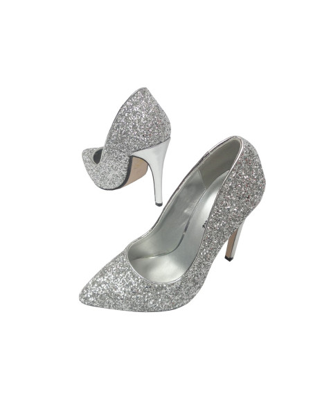 CLASSIC SILVER GLITTER SPOKE PINS - 3