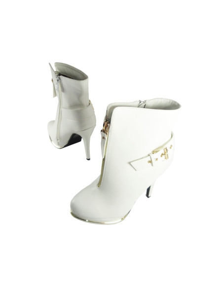 BALTAS PUTAS BUTY STILETTO PAPĒŽI - 4