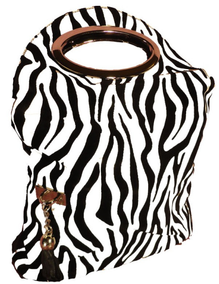 ZEBRA CROSSBODY TAŠKA MALÝ ČIERNE BIELY DARČEK