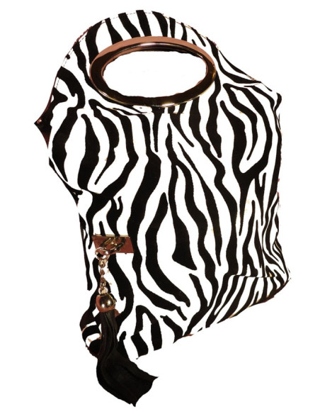 ZEBRA CROSSBODY TAŠKA MALÝ ČIERNE BIELY DARČEK