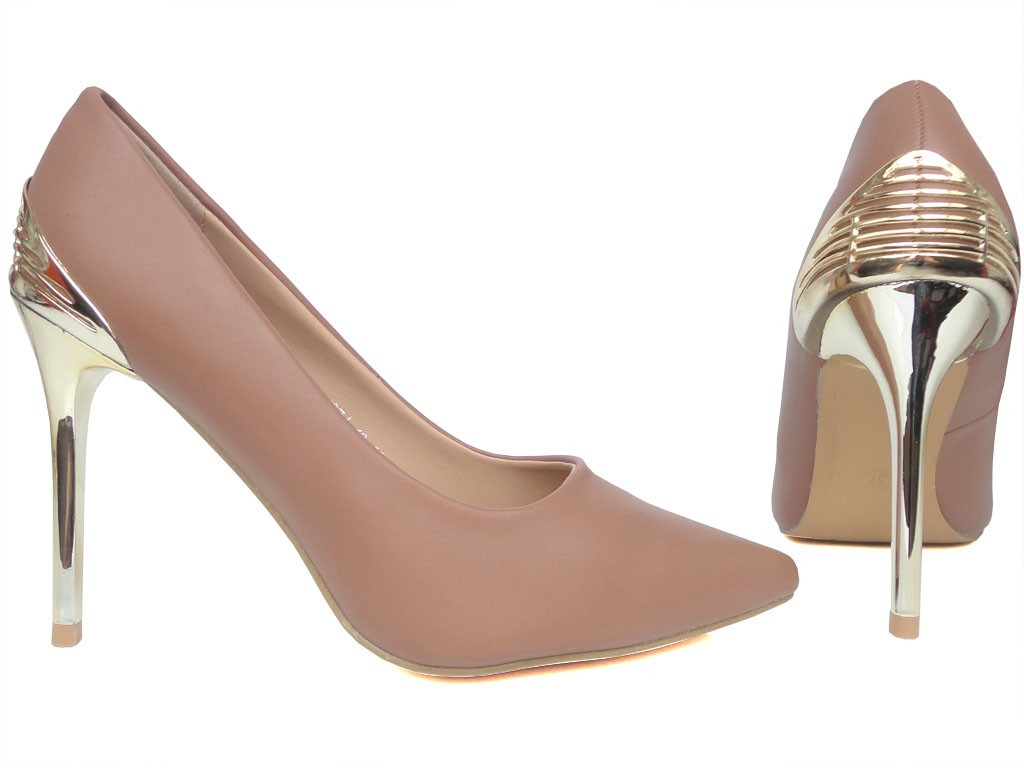 OUTLET KLASISKIE SŪKĻI MIESA SMILŠKRĀSAS STILETTO PAPĒŽI - 1