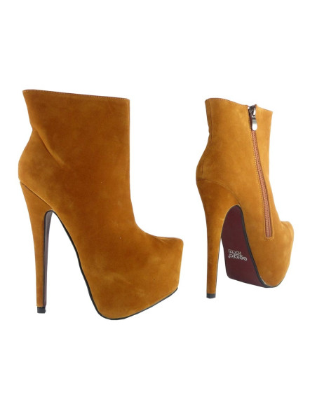 CAMEL BOOTS HIGH SUEDE PINS - 2