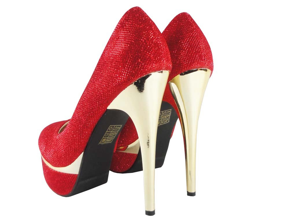 STILETTOS SARKANA SPĪDĪGA PLATFORMA - 3
