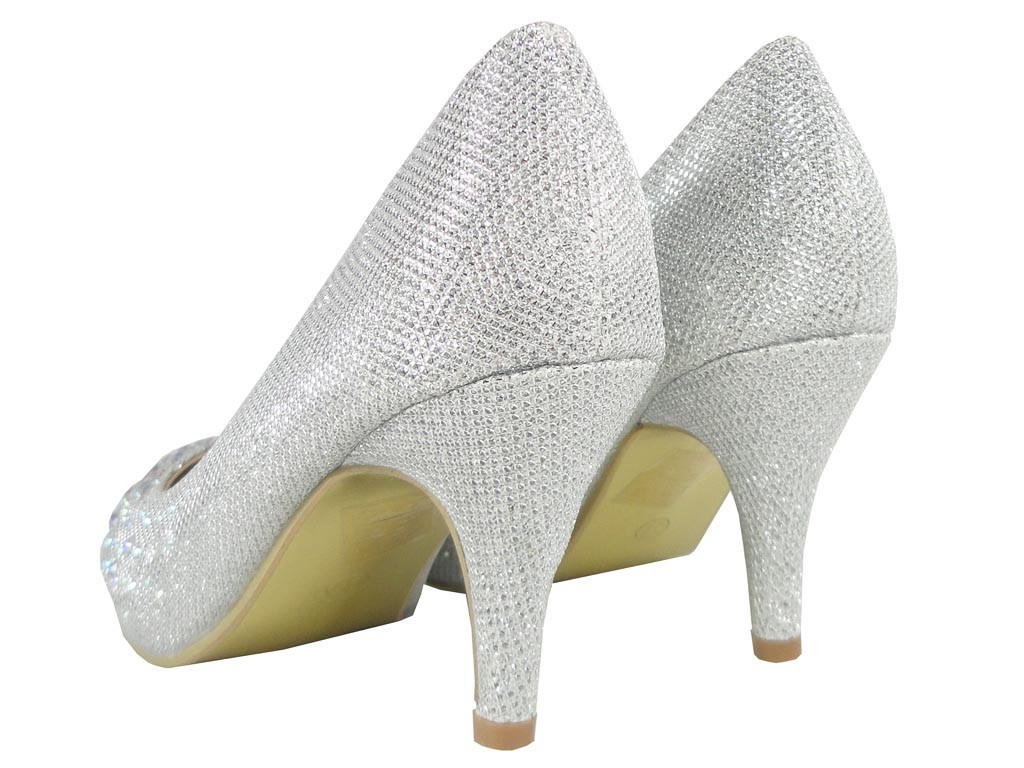 LOW PINS WITH ZIRCONIA SILVER SHUTTLES - 3
