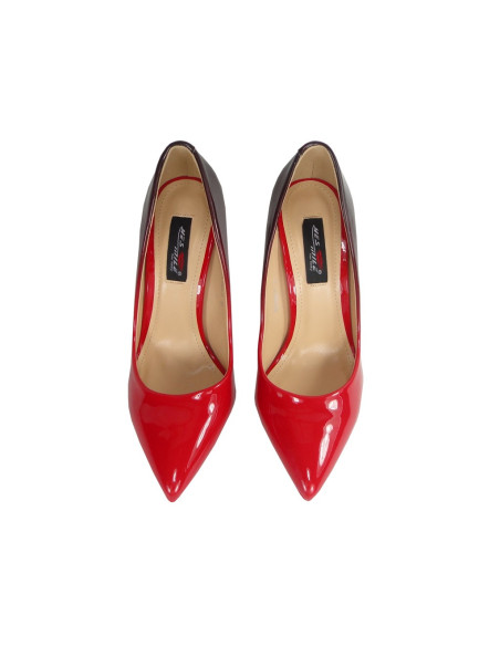 Augsti sarkani ombre stiletto papēži - 2