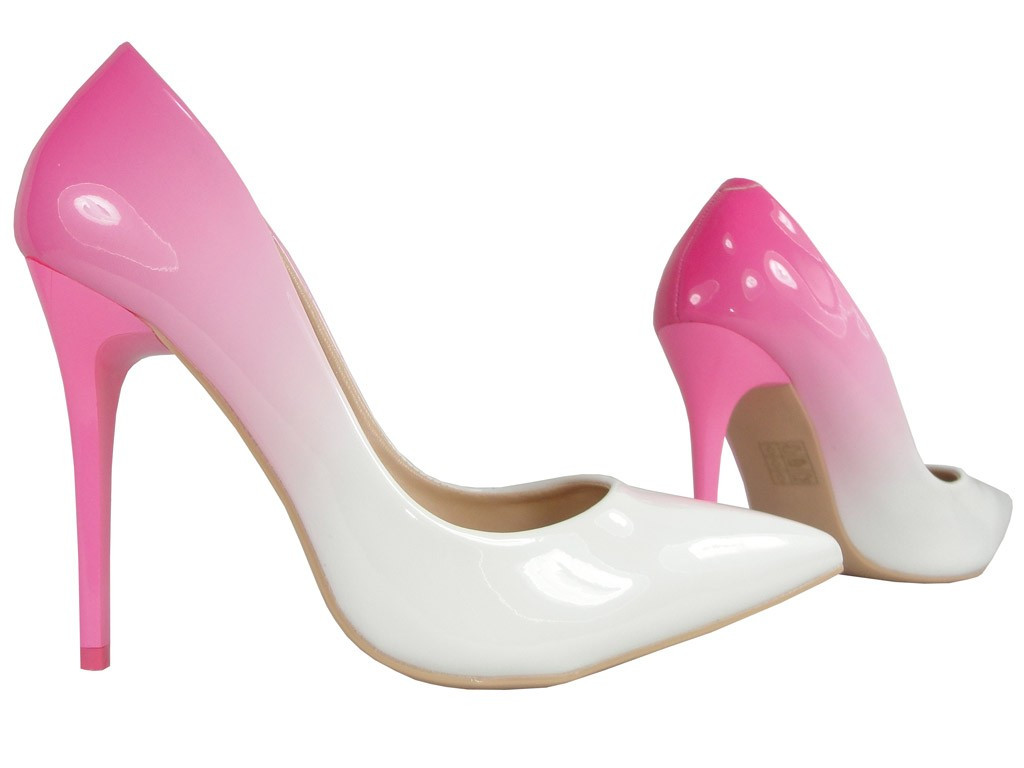 OMBRE BIELE RUŽOVÉ TIELENÉ PODPÄTKY - 2