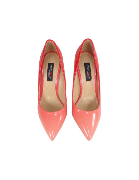 Sarkani ombre stiletto papēži - 2