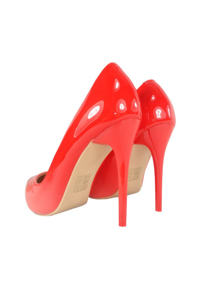 Sarkani ombre stiletto papēži - 4