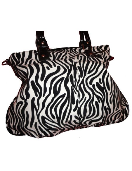 ZEBRA BÍLÁ ČERNÁ VELKÁ VELKOOBCHODNÍ TAŠKA