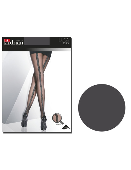 Tights 20 den Luca Adrian suture at the back - 3