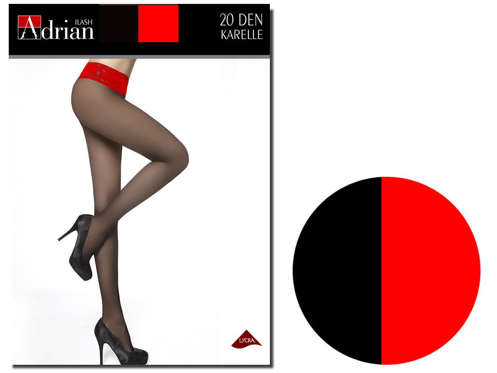 COLLANTS LISSES AVEC UNE DENTELLE BRILLANTE - 3