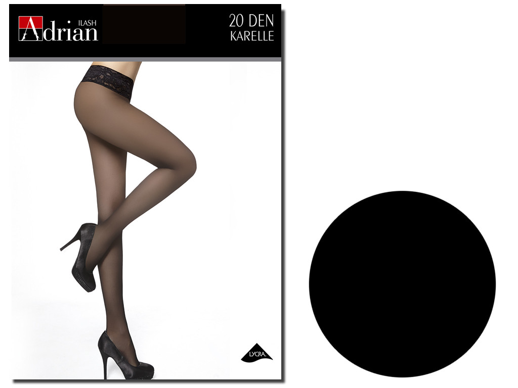 Collants Karelle 20 den Dentelle à taille lisse - 3