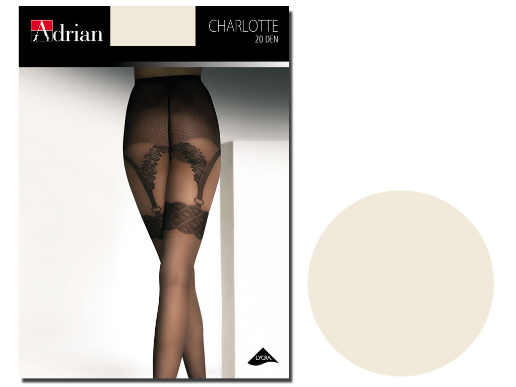 Charlotte ecru zeķbikses, kas imitē zeķes - 1