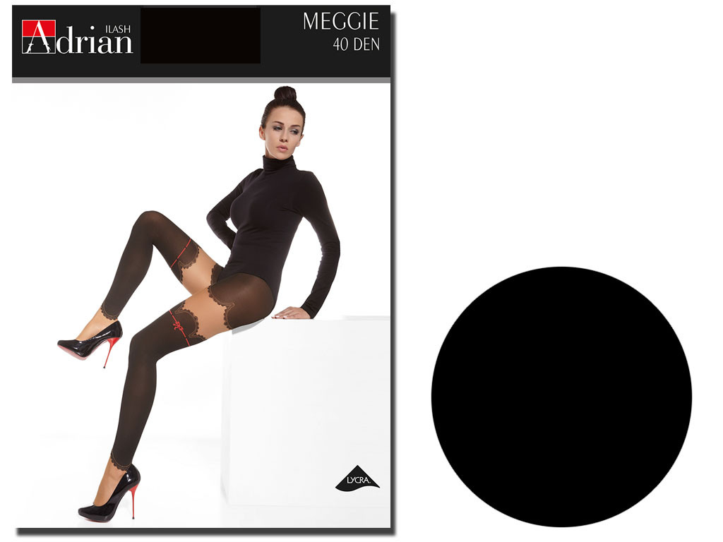 Colanți de 40 de negri precum ciorapii Meggie Adrian - 3