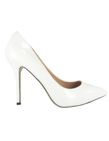 Stiletto kulniukai klasikinės baltos vestuvinės suknelės - 1