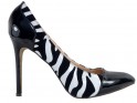 Zebra Zebra Zebra Schuhe High Heels Lackleder - 1