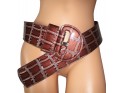 WIDE BROWN BROWN BELT HIP - 1