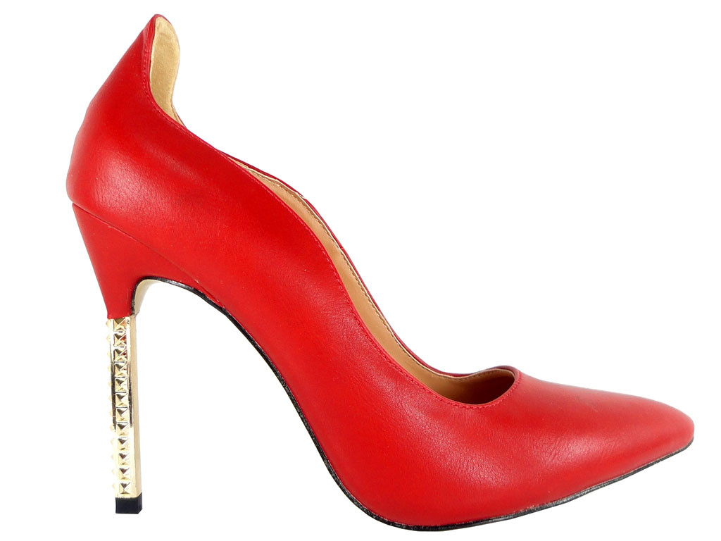 MATINIAI RAUDONI BATELIAI BUTY STILETTO KULNIUKAI - 1