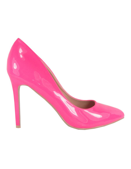 BUTY RÓŻOWE NEONOWE SZPILKI OBUWIE DAMSKIE