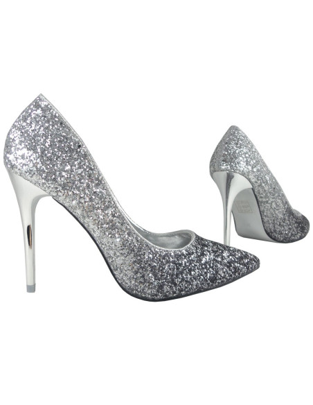 GLITTER SHADED SILVER OMBRE PINS - 2