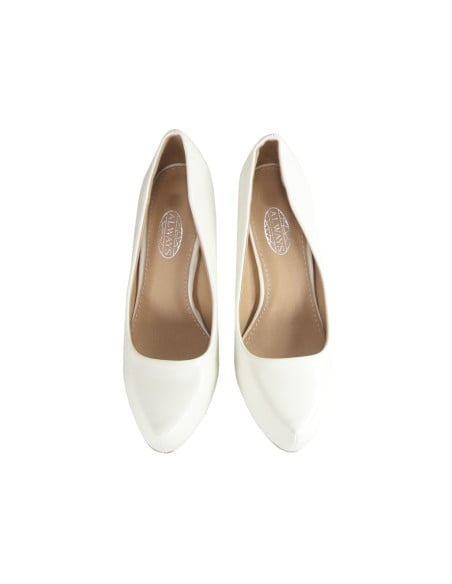 Balti stiletto platformos vestuviniai batai matiniai - 2
