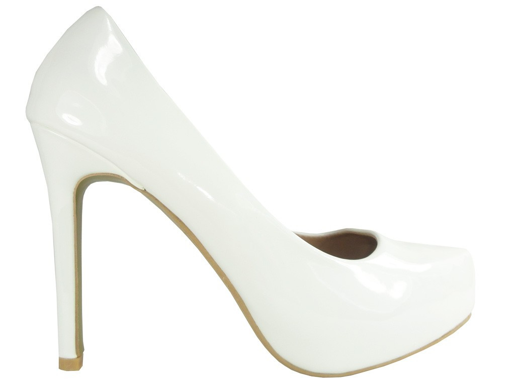 Balti stiletto papēži kāzu kurpes sūkņi - 1