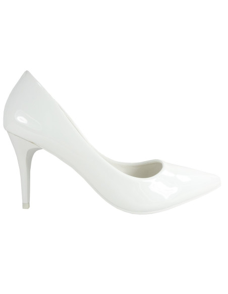 ÉPINGLES BLANCHES BOTTES DE MARIAGE À TÊTE DE NAVETTE - 1