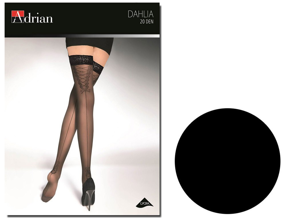 Self-supporting stockings 20 den Dahlia with stitching - 3