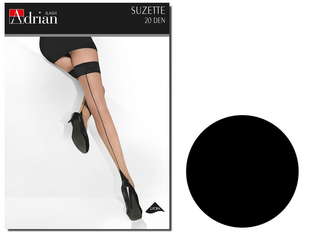 Suzette zeķes ar šuvi 20 den - 3